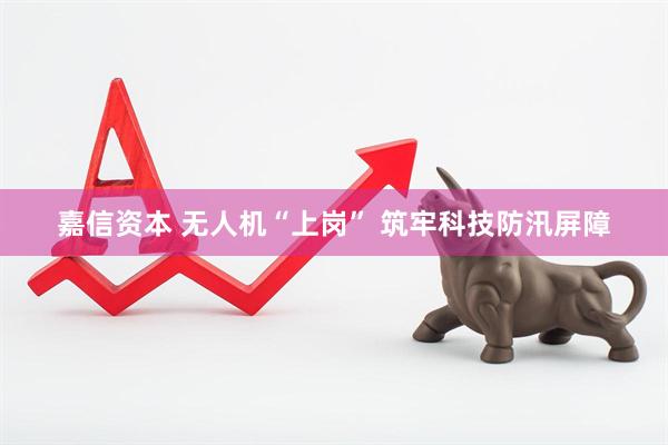嘉信资本 无人机“上岗” 筑牢科技防汛屏障